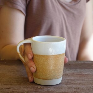 Ceramic Mug Handmade Pottery Mug, Wheel Thrown Pottery Stoneware Mug, Cappuccino Mug