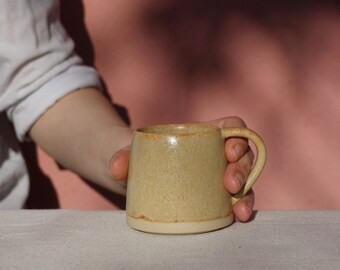 Espresso Cup, Ceramic Mug Handmade Pottery Mug, Wheel Thrown Pottery Stoneware Mug