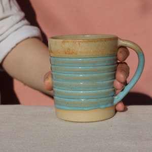 Ceramic Mug Handmade Pottery Mug, Wheel Thrown Pottery Stoneware Mug, Cappuccino Mug