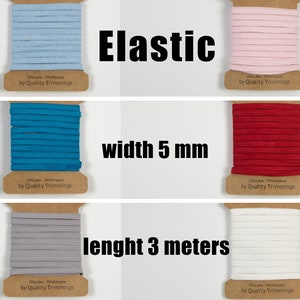 3m 5 mm flat elastic tape for mask - elastic stretch band for masks