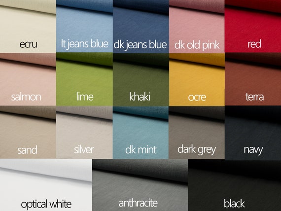 Pure Linnen stof Stonewashed - hoge kwaliteit 100% linnen voor boho kleding, woondecoraties, tassen, kussens, gordijnen, tafel bekleding