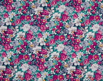 Katoenen stof Bloemen Roze 100% katoen poplin print, katoenweefsel, quilten, patchwork, kleding, woondecoratie, ambacht project