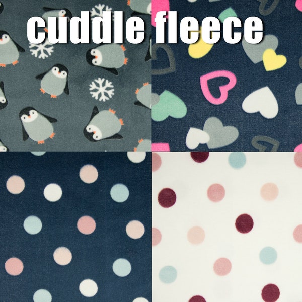 Cuddle Fleece print fabric - blankets, pillows, stuffed toys