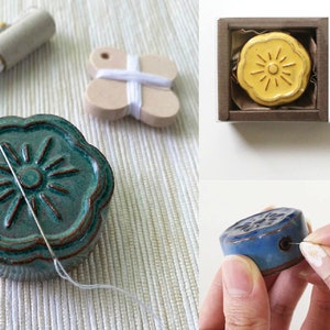 Cohana Kawara magnetic needle holder with sharpener - Japanese high quality sewing supplies, gift for seamstress