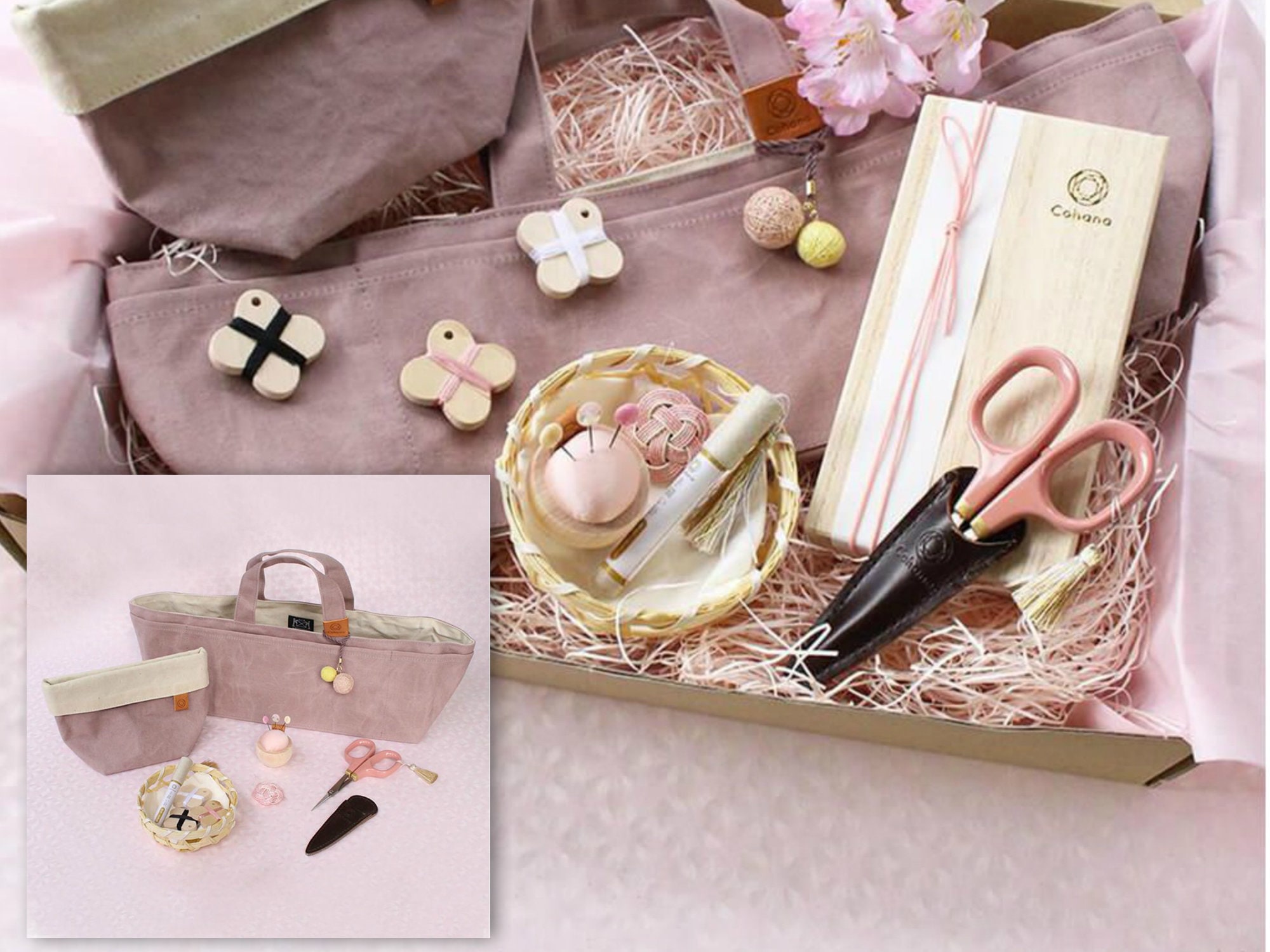 Cohana Sakura Premium Gift Set Pink - Japanese Sewing Set - Etsy