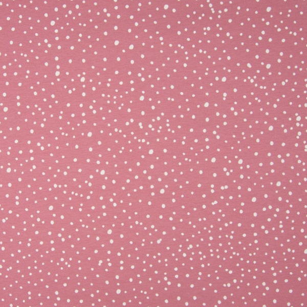 Katoenen stof Dots oud roze - 100% katoen poplin print, katoenweefsel, quilten, patchwork, kleding, woondecoratie, ambacht projecten