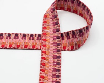 Webbing - extra strong, double-sided, woven bag strap #10 - width 40mm/1,57" - per meter - for home decorations, bags, accessories