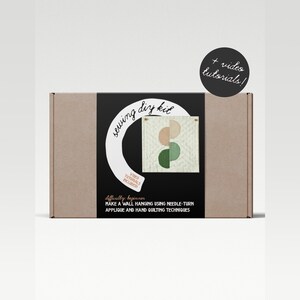 Half Circles Sewing and Quilting DIY Kit, Adult Craft Kit, Gift for Crafters, Quilted Wall Hanging
