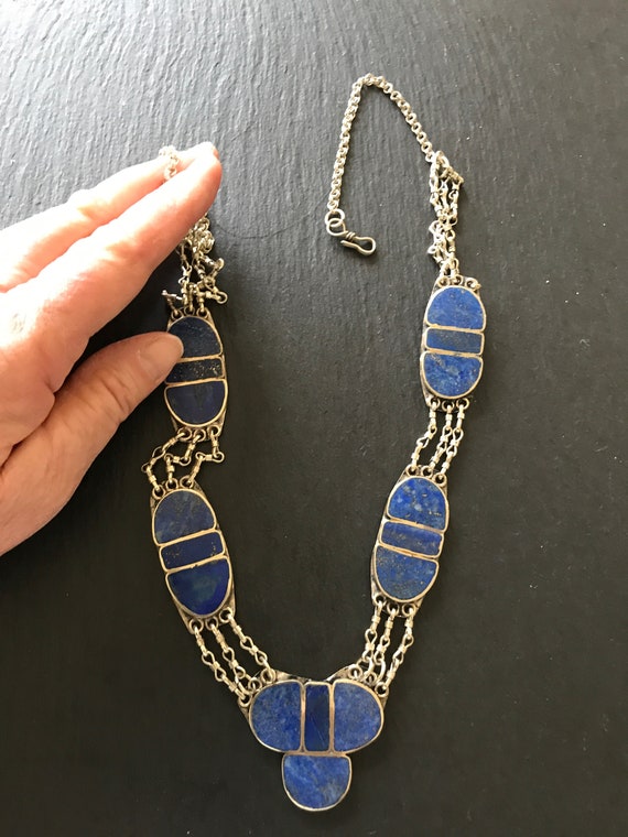 Lapis and Silver necklace - image 2