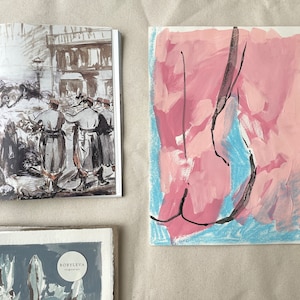 Art Sketch Originals. Gesture Drawing. Minimalistic Art Work. Lined Art Woman.
