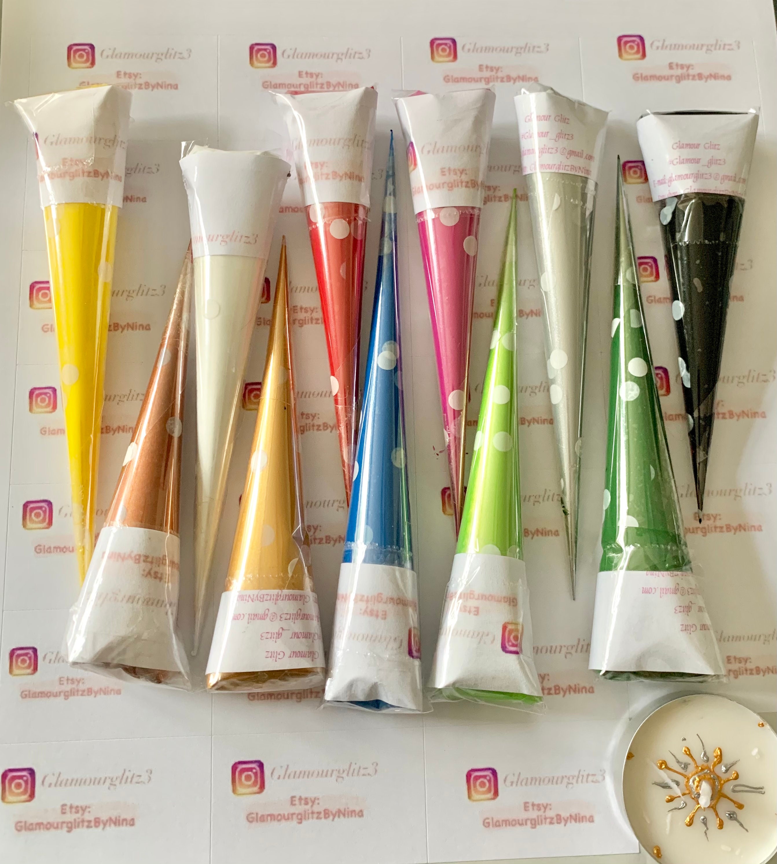 Spectrum of Lush Acrylic paint cones for arts and crafts of Etsy
