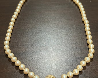 Vintage Faux Pearl Necklace