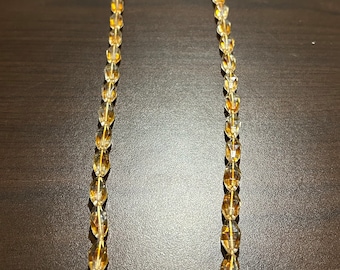 Antique 1920's Citrine Quartz Necklace