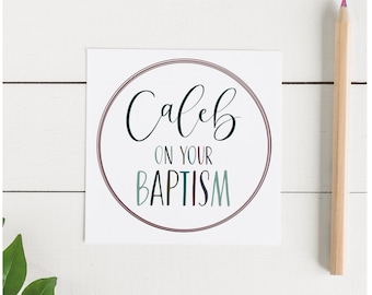 Personalised Baptism card