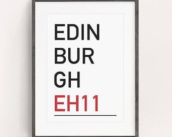 Personalized Hometown Print: Custom Postcode Wall Art