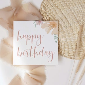 Alles Gute zum Geburtstagskarte / Geburtstagskarte / Geburtstagskarte für sie / Blumenkarte / Weibliche Geburtstagskarte / Frauen Geburtstagskarte