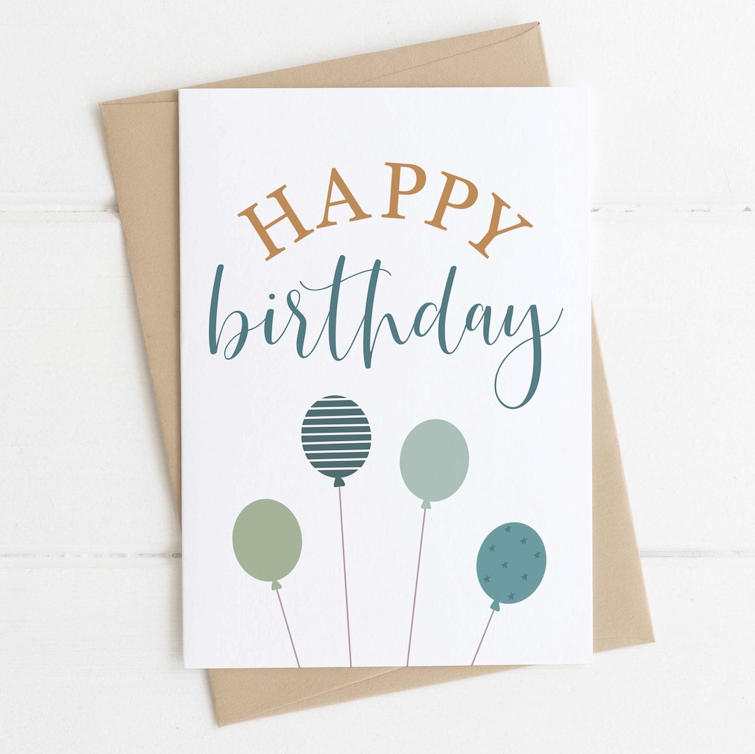 Happy Birthday Card / Male Birthday Card / Teenage Boy - Etsy UK