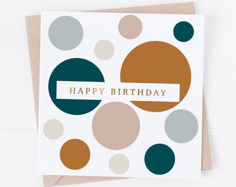 Birthday Card / Unisex Birthday Card / Hot Foil Greeting Card