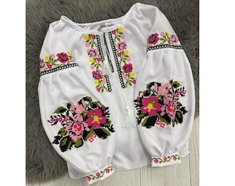 Ukraine Embroidery for kids,Girl's Ukraine Vishivanka,Ukrainian blouse for girl,vishivanka for mother and daughter,Embroidery kids