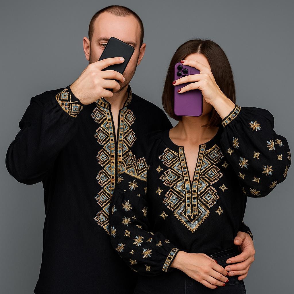 Ukraine Vishivanka,couple Embroidered Shirt, Embroidered Ukraine