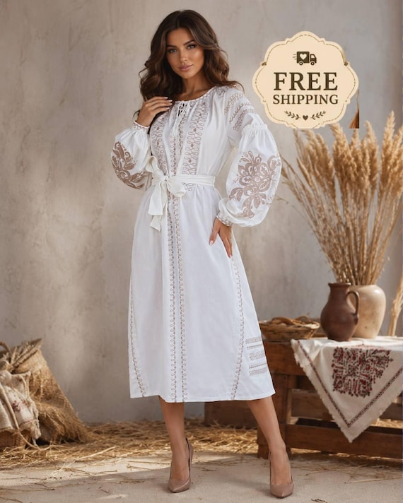 Bohemian Embroidered Dress,ukrainian dress,embroidered dress,vyshyvanka,ukrainian wedding,ukrainian clothing