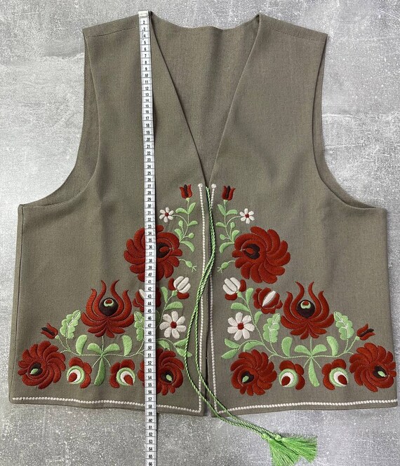 Ukraine Embroidery Waistcoat,black Vest,ukraine Embroidered