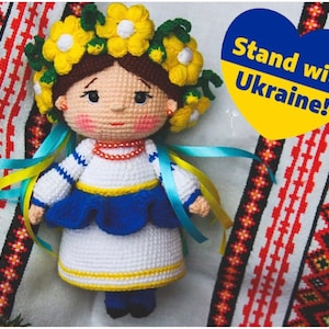 ukrainian handmade toys,Ukraine crochet doll toy,made in ukraine,ukraine gift ,ethnic doll,crochet ukrainian doll,motanka