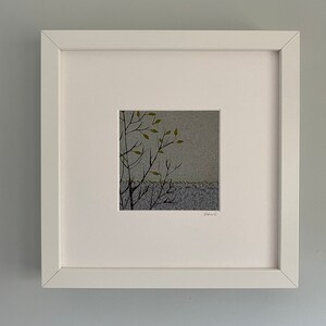 Giclee Lino Print, Lino Print, Linocut Art, Art, Landscape, Print, Highlands of Scotland, Tree, Birch Tree, Foliage, Giclee Print image 2