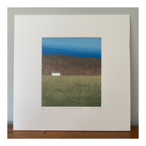 Original Limited Edition Lino Print, Scottish Landscape, Linocut Art, Linoprint Art, Lino Print, Relief Print,