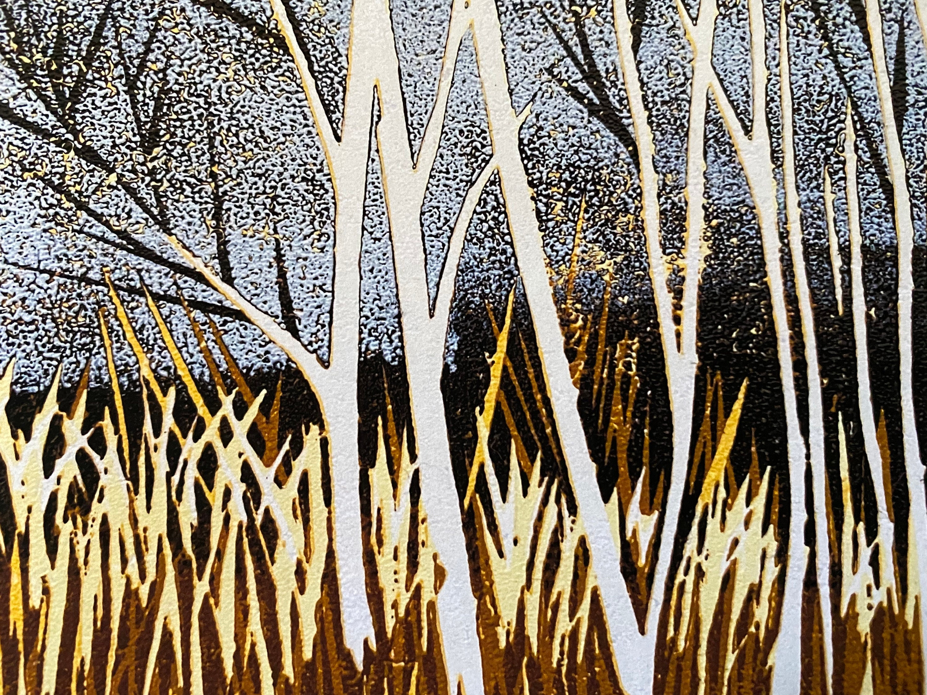 Lino Art Lino Print Linocut Art Landscape Print Highlands Etsy