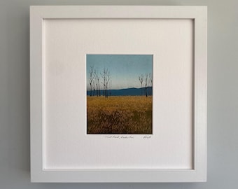 Scottish Landscape Giclee Print, Linocut Art Print