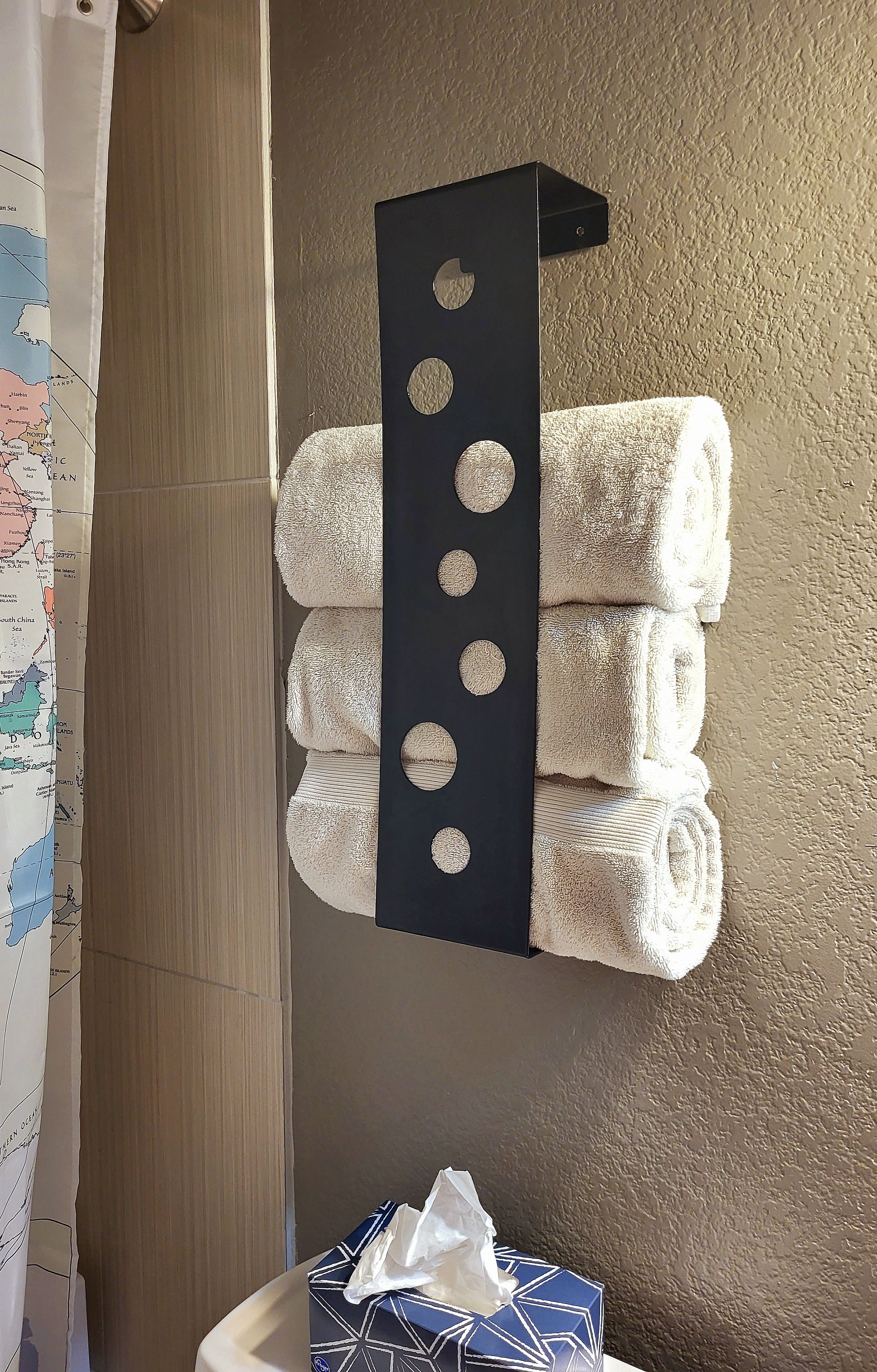 Buy Towel Rack, Vertical Towel Holder, Towel Storage, Modern With
