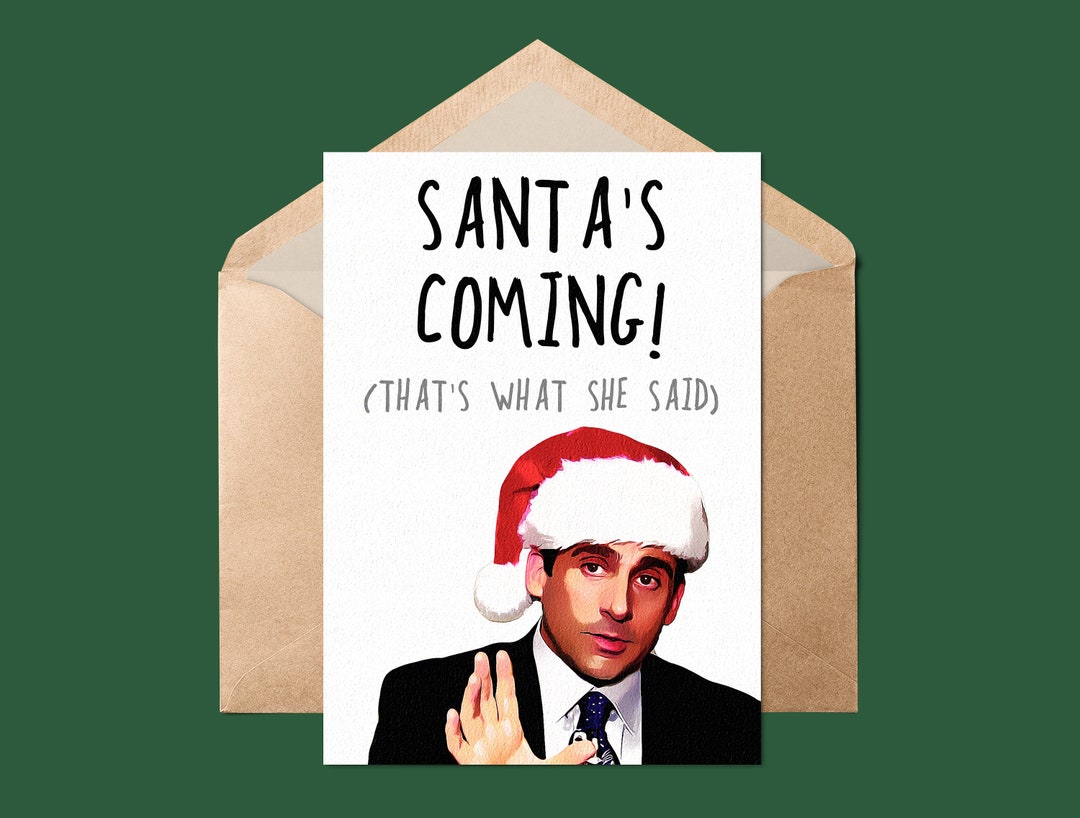 Michael Scott Christmas Card 