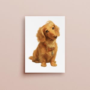 Custom Realistic Dog Portrait Print | Pet Art from Photo | A5 A4 A3 Personalised Dog Illustration | Memorial Gift | Pet Loss Gift