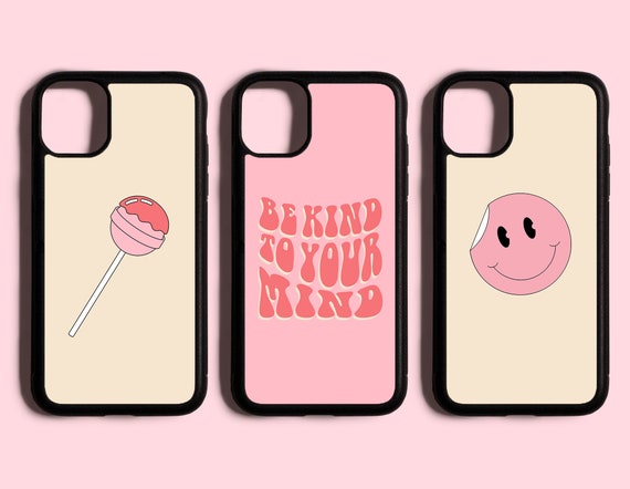 Pink Smiley Faces iPhone Case 