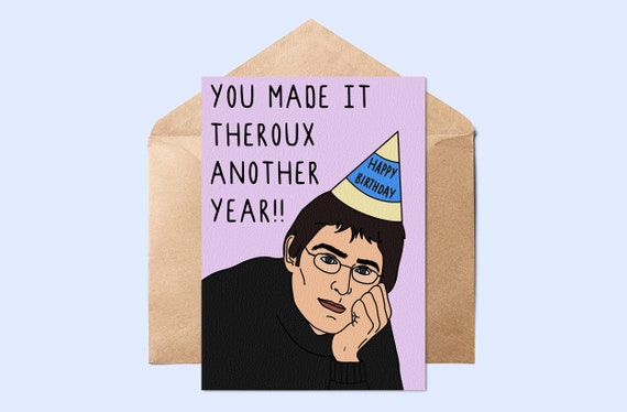 Louis Theroux Birthday Card // Birthday Card Louis Theroux | Etsy
