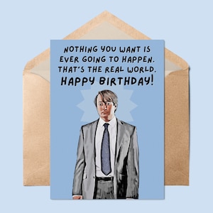 Carte Peep Show//carte d'anniversaire drôle, carte de mari, carte drôle, cartes drôles, carte d'anniversaire pour un ami, cartes d'anniversaire grossiers, Mark Corrigan