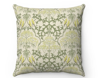 Cuscino Arts and Crafts / CFA Voysey Inspired / Fools Parsley Design