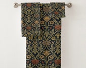 Loods 5 - Badhanddoek Strawberry Thief Linen-rust 100x150 cm