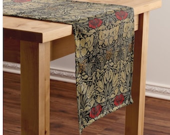 William Morris Tischläufer: Tulip & Rose, Arts and Crafts Decor