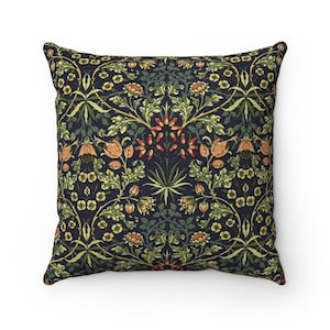 Pillow Flowers, Fall Pillow, Designer Pillow, Pillow Covers, Black Accent Pillow,  Sofa Pillows, Couch Accent Cushions, Summer Floral Pillow
