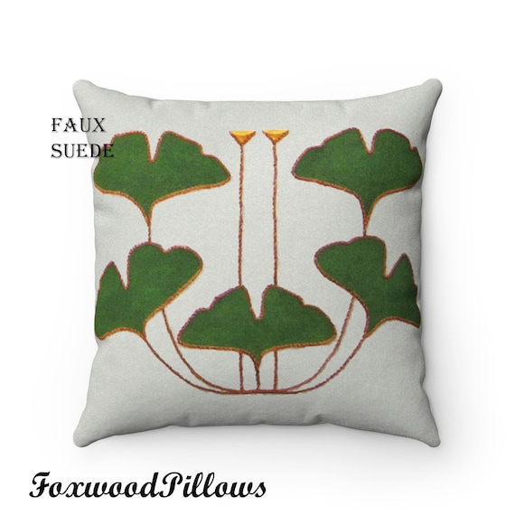 Charles Rennie MacIntosh Ginkgo Pillow- Lumbar