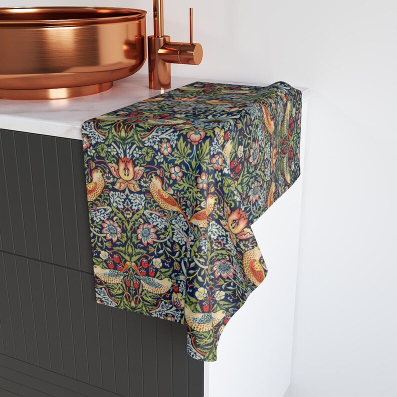Foxwoodpillows William Morris Strawberry Thief Tea Towel - Thumbnail 2