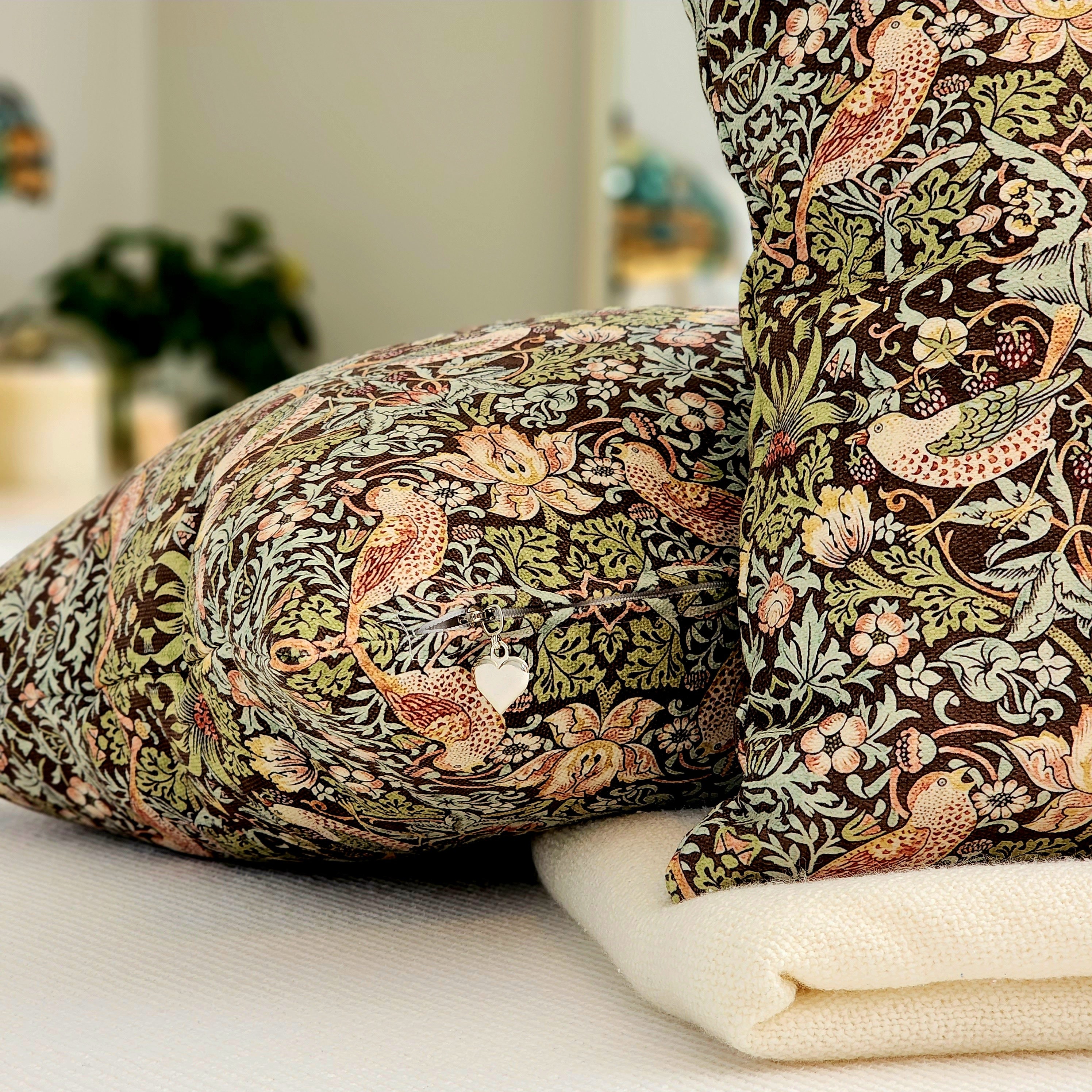 Cuscino William Morris Cuscino Ladro Di Fragole Motivo - Foto 6