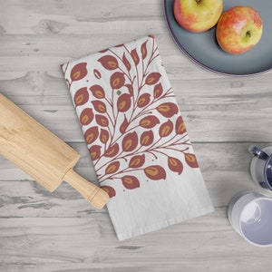 Craftsman Tea Towel, Berry Tea Towel, William De Morgan, American Arts and Crafts, Kitchen Towel