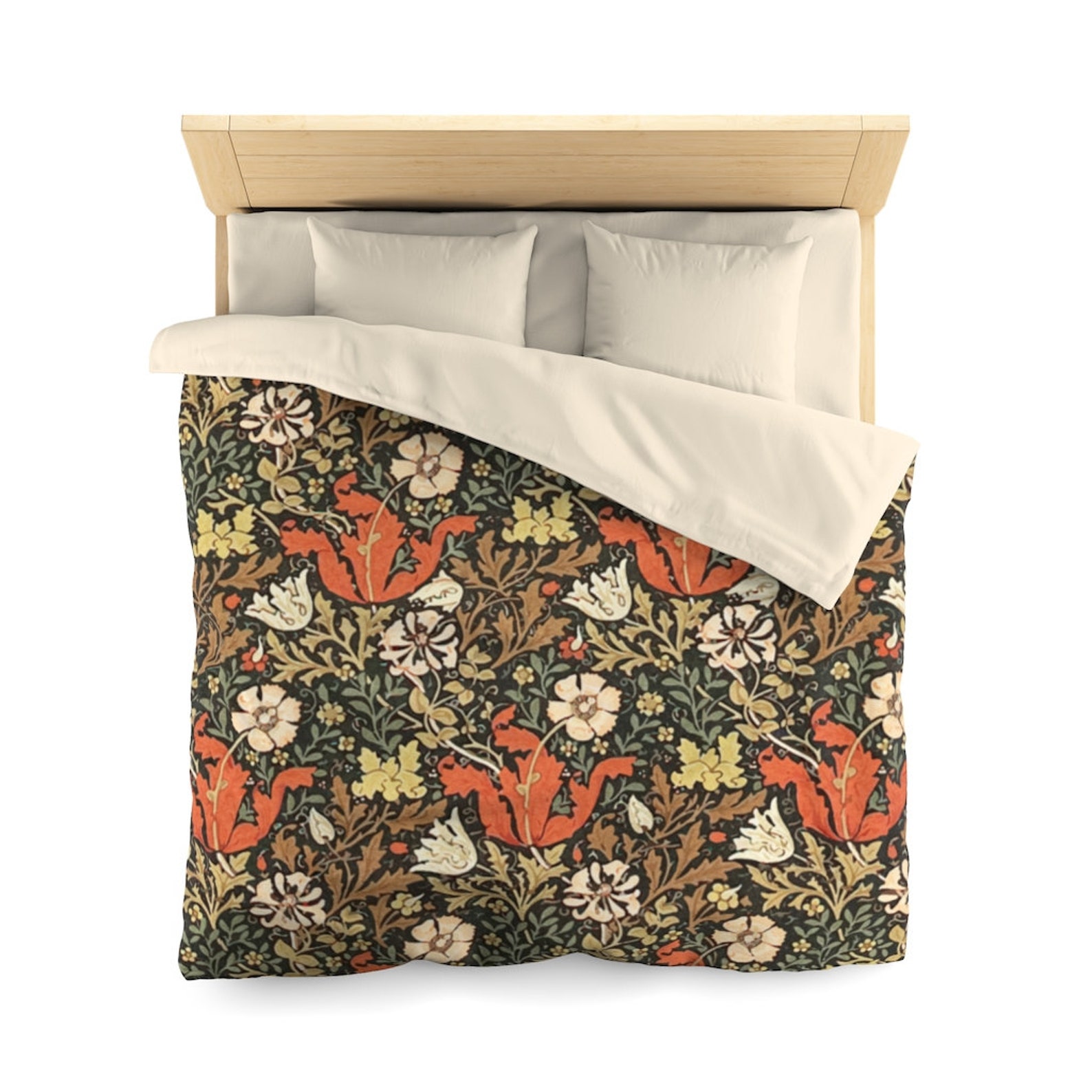 Floral Duvet Cover Compton Duvet Cover William Morris Arts Etsy