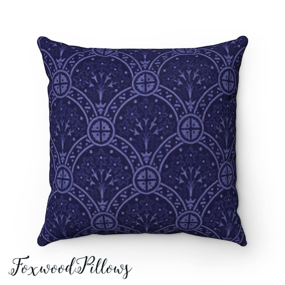 Blue suede pillows hotsell