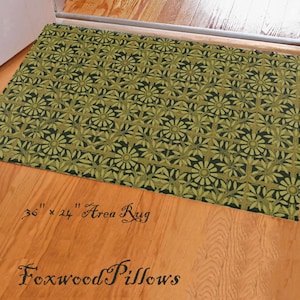 William Morris Floral Area Rug: Arts and Crafts Style