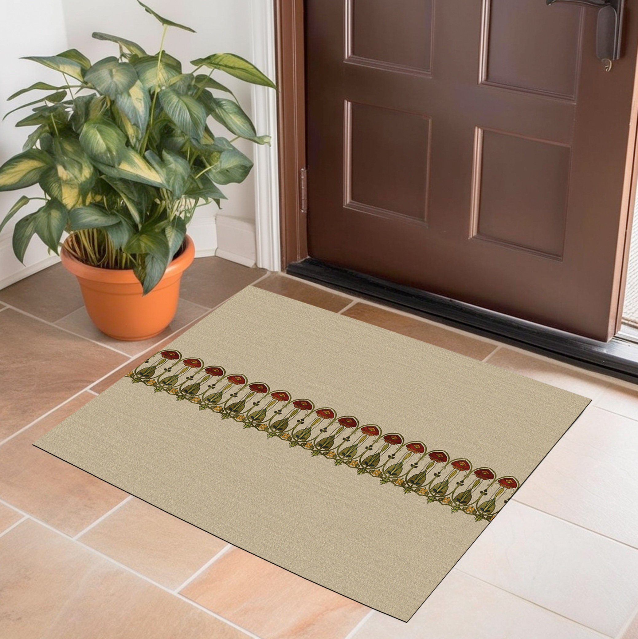 Art Nouveau Entry Door Rug | Charles Rennie Mackintosh | 36x24