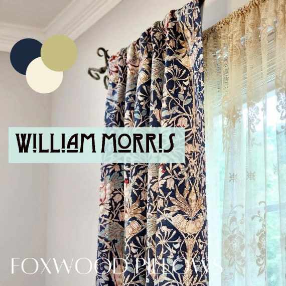 Arts And Crafts Curtain Panels Pair Of Arts And Crafts Reversible